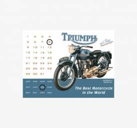 Tac Signs  - Triumph white/blue - Tac Signs - CL104 - tacCL104 | Toms Modelautos