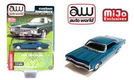 Chevrolet  - Impala SS *Lowrider* 1966 blue/green - 1:64 - Auto World - CP7740 - AWCP7740 | Toms Modelautos