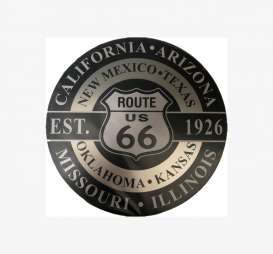 Tac Signs  - Route 66 silver/black - Tac Signs - ATR66 - tacATR66 | Toms Modelautos