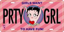 Funny Plates  - Betty Boop pink/black - Tac Signs - SOTT12002 - fun12002 | Toms Modelautos