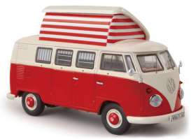 Volkswagen  - T1 Camper red/beige - 1:43 - Schuco - S3779 - schuco3779 | Toms Modelautos