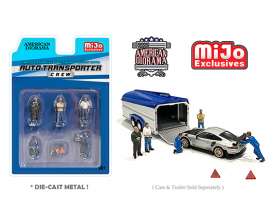 Figures  - Auto Transporter set.  - 1:64 - American Diorama - 76464 - AD76464 | Toms Modelautos