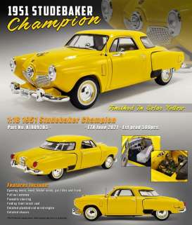 Studebaker  - Champion 1951 solar yellow - 1:18 - Acme Diecast - 1809203 - acme1809203 | Toms Modelautos