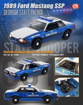 Ford  - Mustang SSP 1989  - 1:64 - Acme Diecast - 51408 - acme51408 | Toms Modelautos