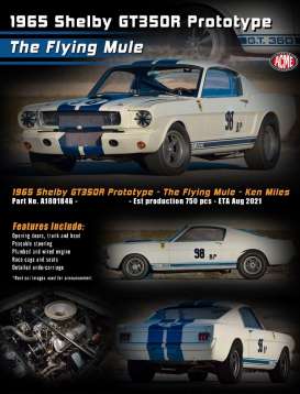 Shelby  - GT350R #98BP Ken Miles 1965  - 1:18 - Acme Diecast - 1801846 - acme1801846 | Toms Modelautos