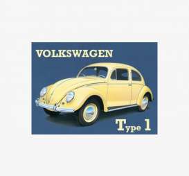 Tac Signs  - Volkswagen yellow/blue - Tac Signs - T39 - tacT39 | Toms Modelautos