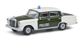 Mercedes Benz  - 200 green/white - 1:64 - Schuco - 20278 - schuco20278 | Toms Modelautos