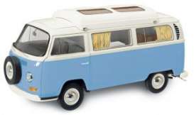 Volkswagen  - T2 camper blue/white - 1:64 - Schuco - 20304 - schuco20304 | Toms Modelautos