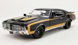 Oldsmobile  - 442 *Hurst* 1972 black/gold - 1:18 - Acme Diecast - A1805621 - acme1805621 | Toms Modelautos