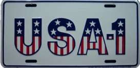 Funny Plates  - USA white/red/blue - Tac Signs - 103 - fun103 | Toms Modelautos