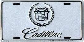 Funny Plates  - Cadillac silver/black - Tac Signs - 0143 - fun0143 | Toms Modelautos