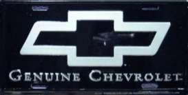 Funny Plates  - Chevrolet black/silver - Tac Signs - 2344 - fun2344 | Toms Modelautos