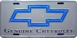 Funny Plates  - Chevrolet silver/blue - Tac Signs - 2431 - fun2431 | Toms Modelautos