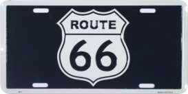 Funny Plates  - Route 66 black/white - Tac Signs - 2671 - fun2671 | Toms Modelautos