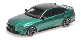 BMW  - M3 2020 green - 1:18 - Minichamps - 155020200 - mc155020200 | Toms Modelautos