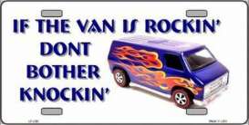 Funny Plates  - Humor white/purple/flames - Tac Signs - LP-296 - funLP-296 | Toms Modelautos