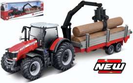 Massey Ferguson  - 8740S red - 1:32 - Bburago - 31659 - bura31659 | Toms Modelautos