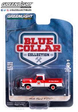 Ford  - F-350 1968 red/white - 1:64 - GreenLight - 35200A - gl35200A | Toms Modelautos