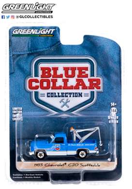 Chevrolet  - C20 1983 blue - 1:64 - GreenLight - 35200D - gl35200D | Toms Modelautos