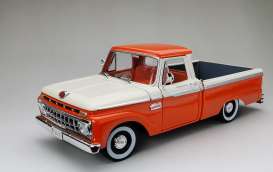 Ford  - F-100 pick-up 1965 orange/white - 1:18 - SunStar - 1301 - sun1301 | Toms Modelautos