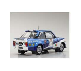 Fiat  - 131 Abarth #1 1981 white/blue - 1:18 - Kyosho - 8376D - kyo8376D | Toms Modelautos