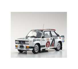 Fiat  - 131 Abarth 1978 white/green/red - 1:18 - Kyosho - 8376E - kyo8376E | Toms Modelautos