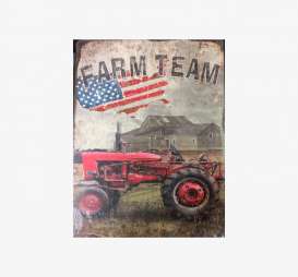 Tac Signs  - Tractor brown/red/blue - Tac Signs - LDME90 - tacLDME90 | Toms Modelautos