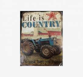 Tac Signs  - Tractor brown/blue/red - Tac Signs - LDME98 - tacLDME98 | Toms Modelautos