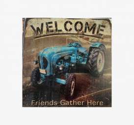 Tac Signs  - Tractor brown/blue - Tac Signs - LDME97 - tacLDME97 | Toms Modelautos