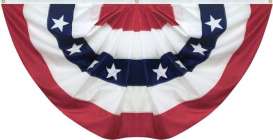 Accessoires  - Pleated Full Polyester Fans white/red/blue - Americana Memorobilia - PF01434 - FlagPF01434 | Toms Modelautos