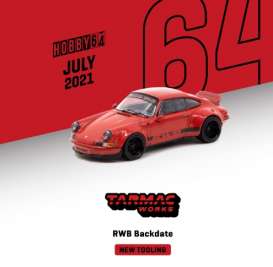 Porsche  - RWB 2020 red/black - 1:64 - Tarmac - T64-046RE - TC-T64-046RE | Toms Modelautos