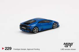 Lamborghini  - Huracan 2020 blue - 1:64 - Mini GT - 00229-R - MGT00229Rhd | Toms Modelautos