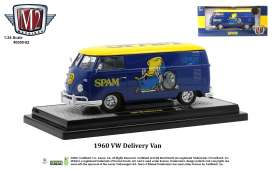 Volkswagen  - Delivery 1960 blue/yellow - 1:24 - M2 Machines - 40300-82 - M2-40300-82B | Toms Modelautos