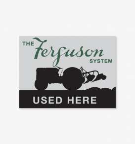 Tac Signs  - Tractor, Massey, Ferguson grey/black/green - Tac Signs - BK10125 - tacBK10125 | Toms Modelautos