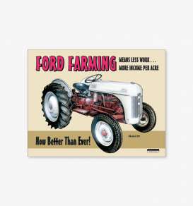 Tac Signs  - Tractor, Ford beige/red - Tac Signs - D758 - tacD758 | Toms Modelautos