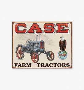 Tac Signs  - Tractor, Case beige/red - Tac Signs - D1230 - tacD1230 | Toms Modelautos