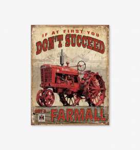 Tac Signs  - Tractor, Farmall red/beige - Tac Signs - D1742 - tacD1742 | Toms Modelautos