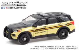 Ford  - Interceptor 2020 black/yellow - 1:64 - GreenLight - 30296 - gl30296 | Toms Modelautos