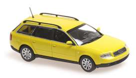 Audi  - A6 1997 yellow - 1:43 - Maxichamps - 940017111 - mc940017111 | Toms Modelautos