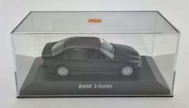 BMW  - 3-series 1992 black metallic - 1:43 - Maxichamps - 940023301 - mc940023301 | Toms Modelautos
