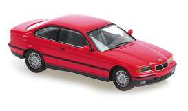 BMW  - 3-series 1992 red - 1:43 - Maxichamps - 940023320 - mc940023320 | Toms Modelautos