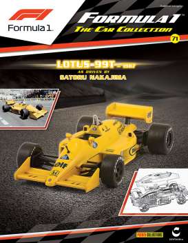 Lotus  - 99T #11 Satoru Nakajima 1987 yellow - 1:43 - Magazine Models - magfor99T | Toms Modelautos