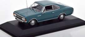Opel  - Rekord C  1966 blue metallic - 1:43 - Maxichamps - 940046100 - mc940046100 | Toms Modelautos