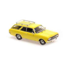 Opel  - Rekord C Caravan 1969 yellow - 1:43 - Maxichamps - 940046110 - mc940046110 | Toms Modelautos