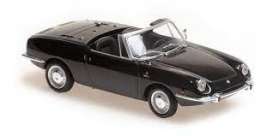 Fiat  - 850 Sport Spider 1968 black - 1:43 - Maxichamps - 940121231 - mc940121231 | Toms Modelautos