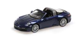 Porsche  - 911 (992) Targa 4 2020 blue metallic - 1:87 - Minichamps - 870069060 - mc870069060 | Toms Modelautos