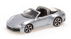 Porsche  - 911 (992) Targa 4 2020 silver - 1:87 - Minichamps - 870069062 - mc870069062 | Toms Modelautos