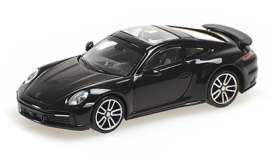 Porsche  - 911 (992) Turbo S 2020 black - 1:87 - Minichamps - 870069071 - mc870069071 | Toms Modelautos