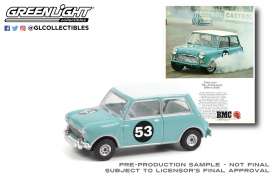 Morris - Mini Cooper 1967 blue - 1:64 - GreenLight - 39080B - gl39080B | Toms Modelautos Morris - Mini Cooper 1967 blue - 1:64 - GreenLight - 39080B - gl39080B | Toms Modelautos