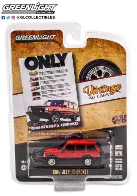Jeep - Cherokee 1984 red - 1:64 - GreenLight - 39080F - gl39080F | Toms Modelautos Jeep - Cherokee 1984 red - 1:64 - GreenLight - 39080F - gl39080F | Toms Modelautos